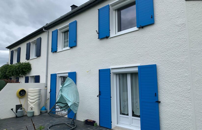 Pose de volets battants alu à cadre la chapelle sur Edre 44240